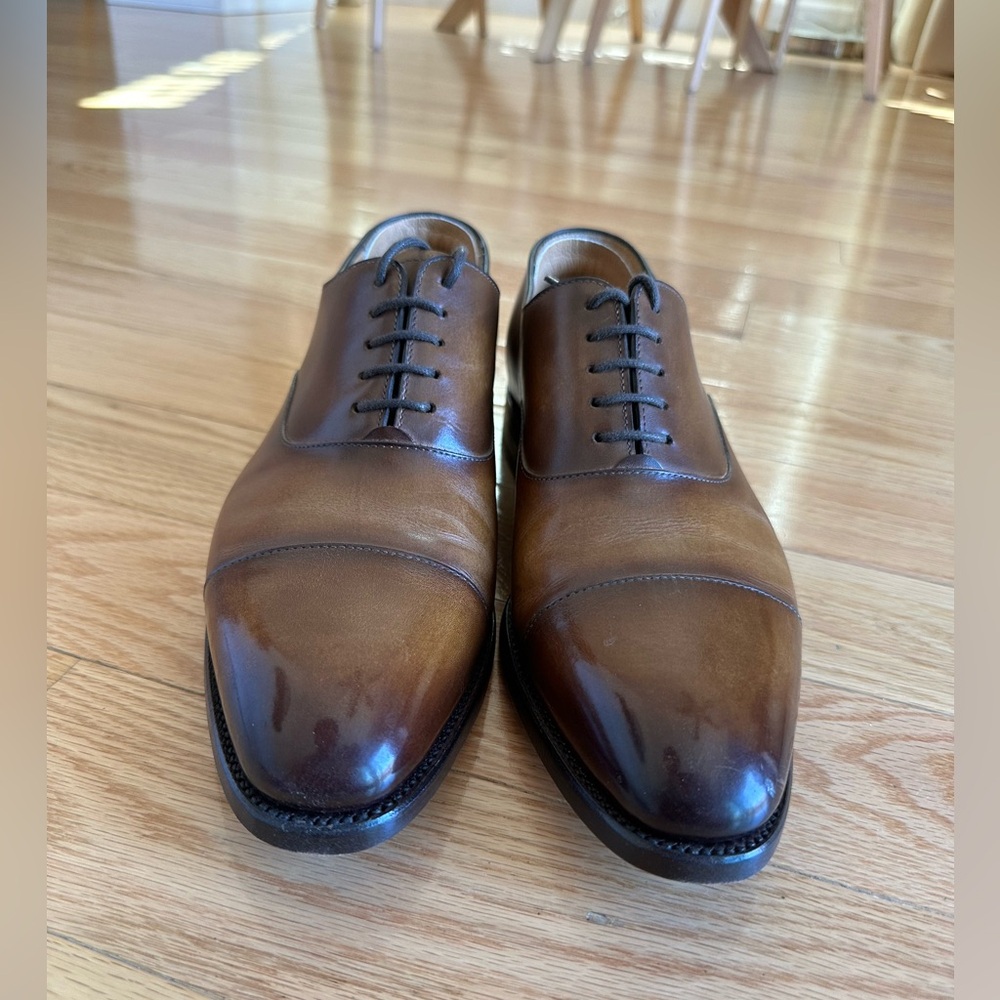 Leather dress shoes
